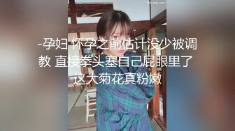 -孕妇 怀孕之前估计没少被调教 直接拳头塞自己屁眼里了 这大菊花真粉嫩