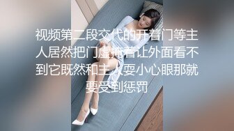 视频第二段交代的开着门等主人居然把门虚掩着让外面看不到它既然和主人耍小心眼那就要受到惩罚