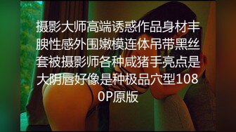 摄影大师高端诱惑作品身材丰腴性感外围嫩模连体吊带黑丝套被摄影师各种咸猪手亮点是大阴唇好像是种极品穴型1080P原版