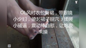 ❤❤OL风衬衣包臀裙，带眼镜小少妇，撩起裙子掰穴，揉搓小骚逼，震动棒自慰，让炮友来操